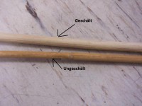 Rohrstock ungeschält